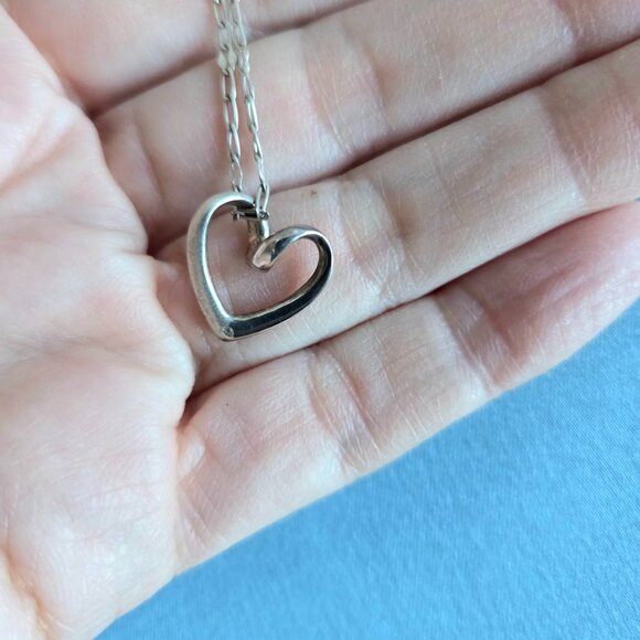 silver heart pendant Jewelry - Sterling silver heart pendant